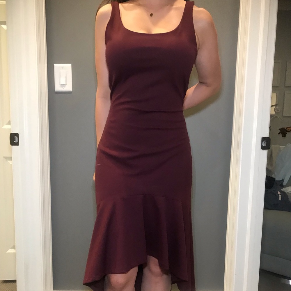 ♦️Amanda Uprichard maroon dress